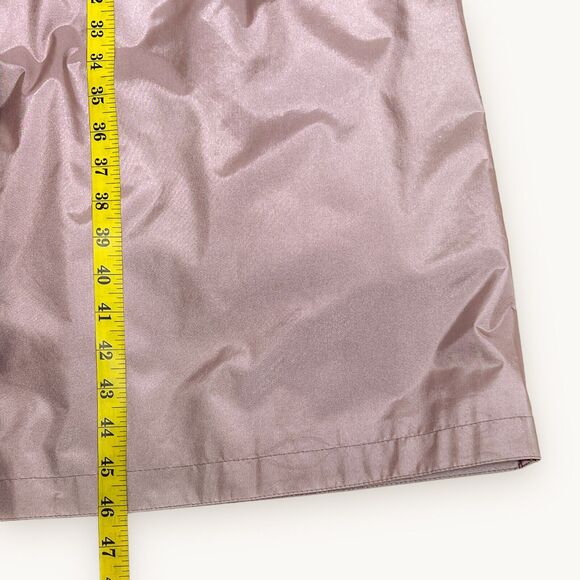 Vintage Changing Scene Rain Coat Belt Size 18 Zip Out Quilted Liner Shiny Fabric - Picture 16 of 16